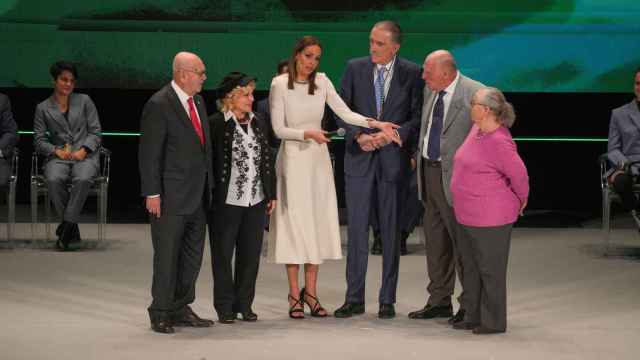 Juan y Medio y Eva Sánchez en la gala del 28F de este año en Sevilla-