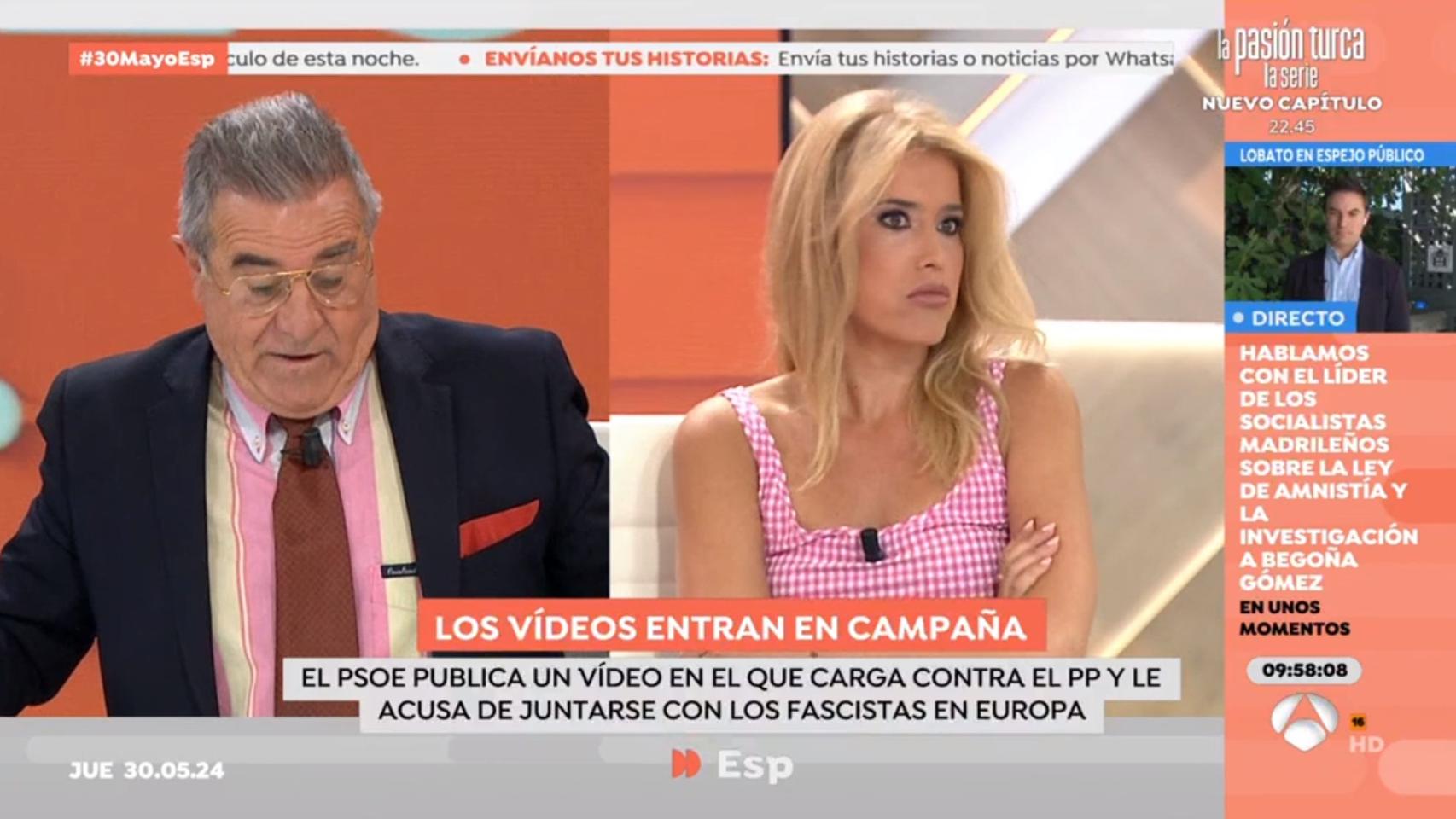 Graciano Palomo y Afra Blanco en 'Espejo Público'.