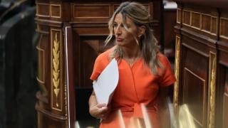 Yolanda Díaz, vicepresidenta segunda del Gobierno y ministra de Trabajo, en el Congreso.