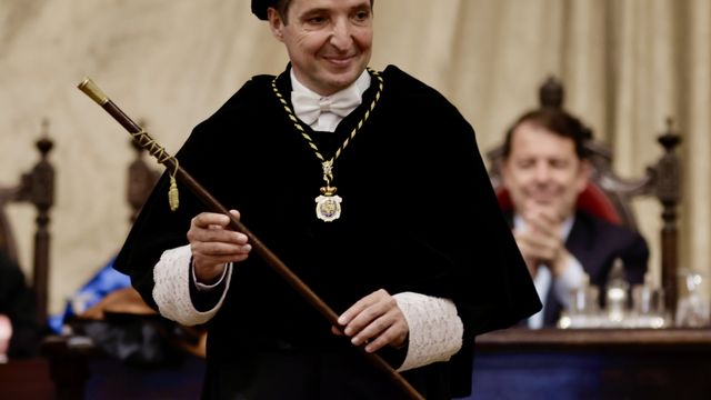 Acto de toma de posesión del nuevo rector de la USAL, José Manuel Corchado