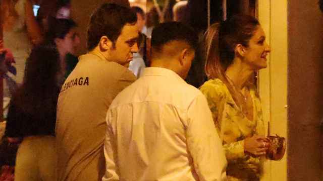 Froilán y su amiga Belén Perea durante su plan en la noche madrileña.