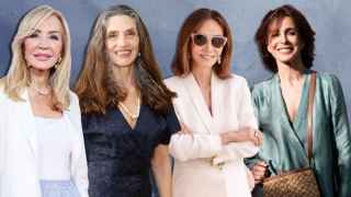 Carmen Lomana. Ángela Molina, Isabel Preysler y Lydia Bosch en un montaje de JALEOS.