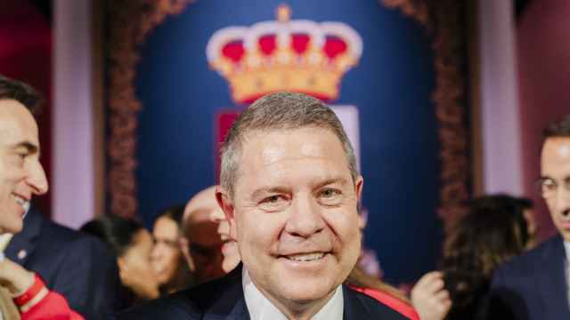 García-Page, presidente de Castilla-La Mancha, este viernes en el Palacio de Congresos de Toledo.