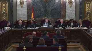Imagen de archivo del juico del 'procés' en el Tribunal Supremo, en 2019./