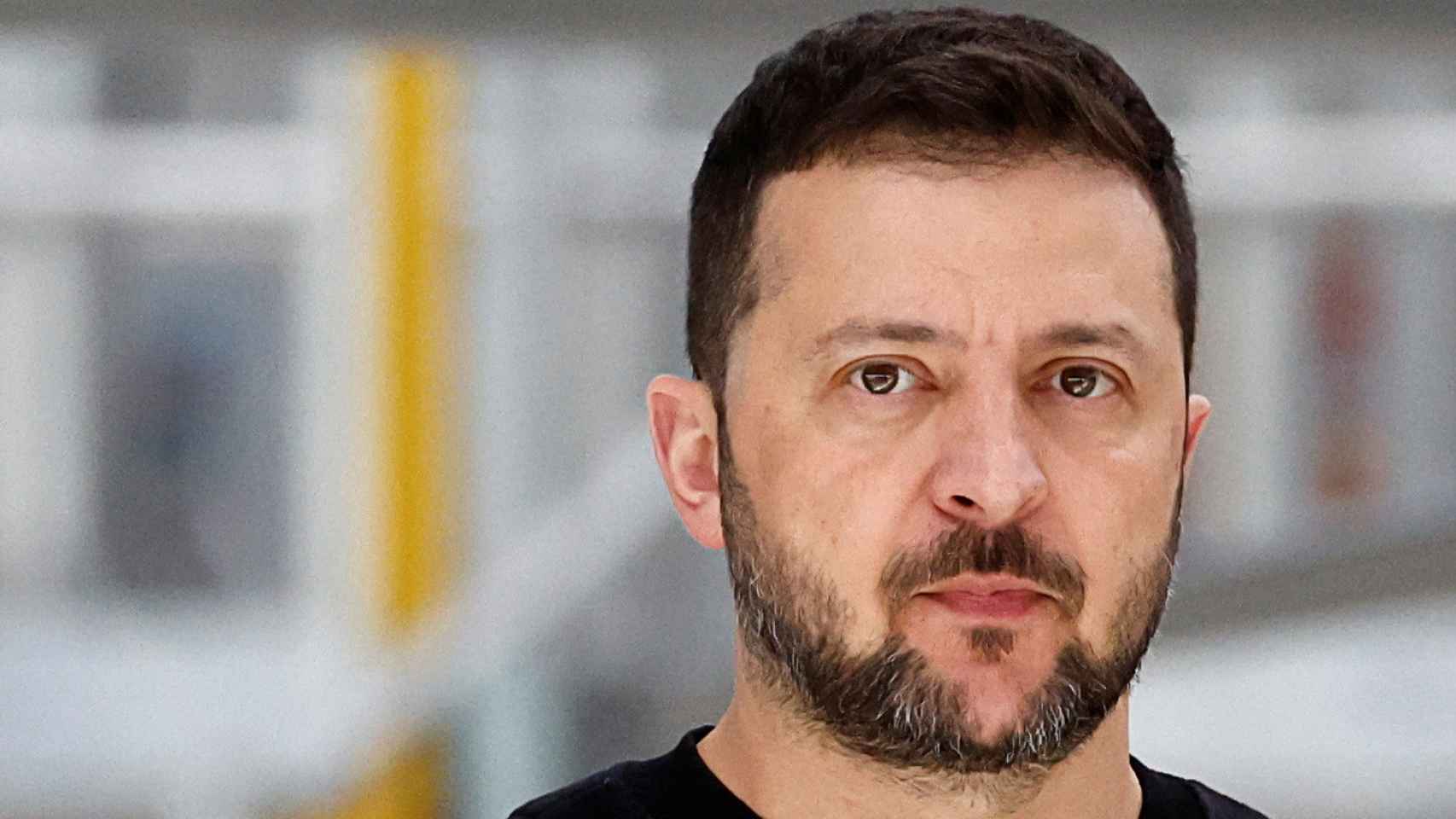 El presidente ucraniano, Volodimir Zelenski, este martes en Bruselas.