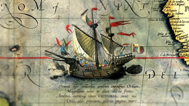 El barco que dio la primera vuelta al mundo, la nao Victoria. https://es.wikipedia.org