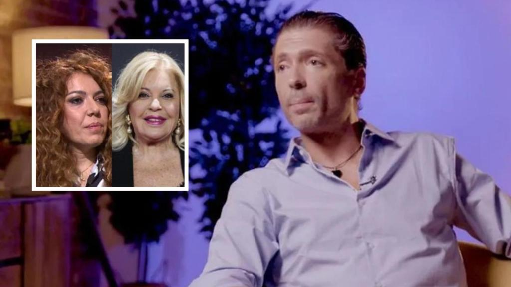 Ángel Cristo Jr. en 'De viernes' e imágenes de archivo de Sofía Cristo y Bárbara Rey.