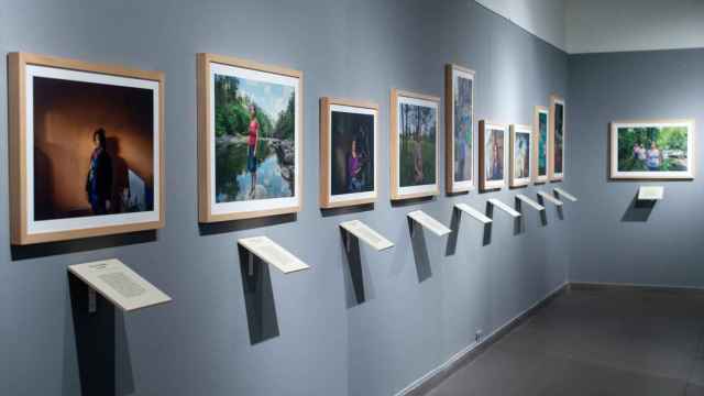 Varias de las fotografías de la exposición 'Activistas por la vida', de Gervasio Sánchez, el Centro Internacional de Fotografía y Cine. Foto: Gustavo Valiente / Europa Press