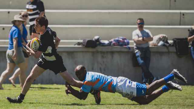 Imagen de uno de los partidos del torneo entre la prisión de Alcalá Meco y la de Valladolid.