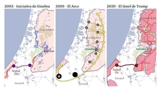 La Iniciativa de Ginebra de 2003, el Arco de 2005 y el plan de Donald Trump de 2020.
