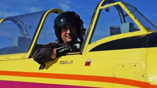 Manuel Rey Cordeiro, piloto acrobático vigués.