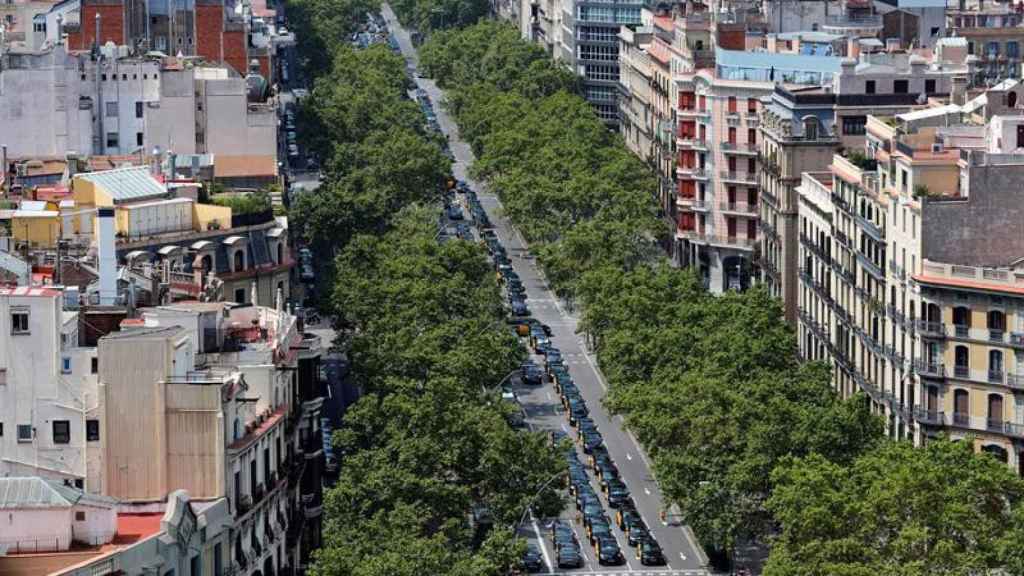 Imagen de archivo de Gran Vía de Barcelona.