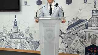 Guillermo Arroyo, portavoz del gobierno municipal del Ayuntamiento de Ciudad Real, este lunes en rueda de prensa.