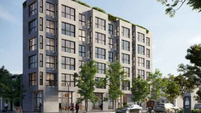Fachada de uno de los edificios de coliving de Urban Campus.