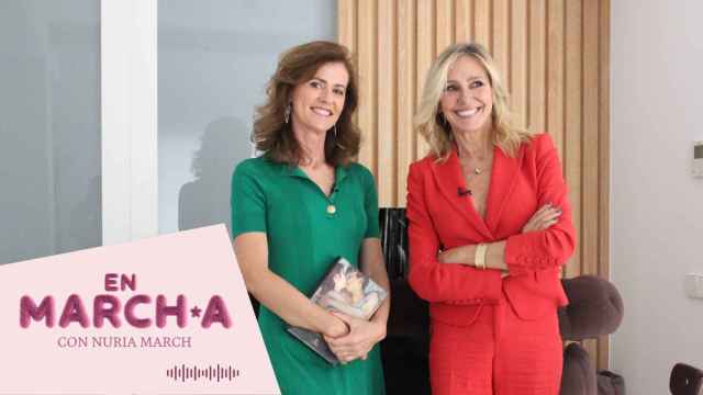 La escritora, en el pódcast de Nuria March.