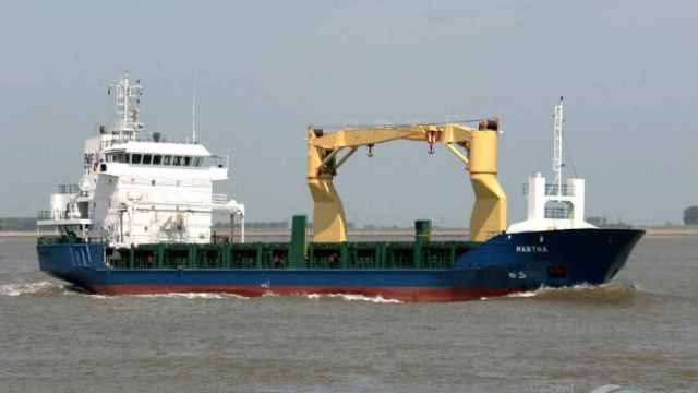 El buque Vertom Odette, según figura en la red de seguimiento de barcos y contenedores.