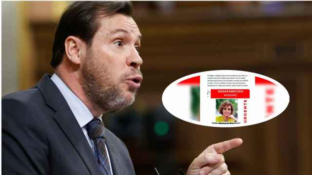 Óscar Puente junto al comentario borrado