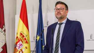Amador Pastor, consejero de Educación de Castilla-La Mancha, este martes en rueda de prensa.