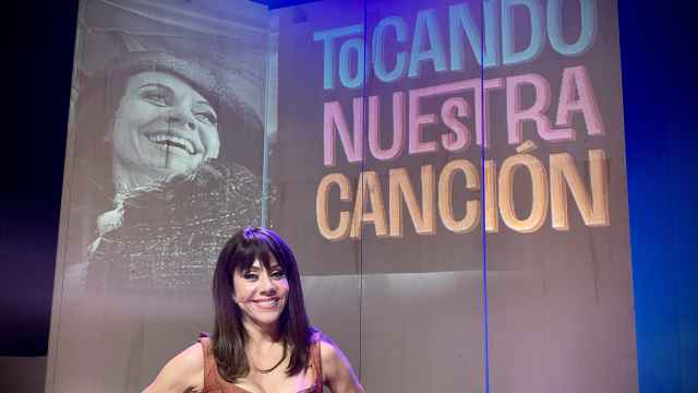 María Adamuz, en la presentación del musical.