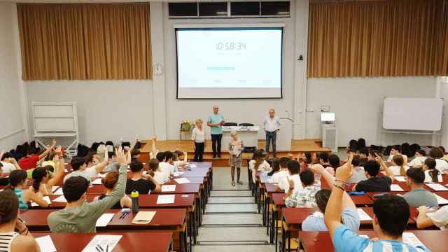 Aulas de Selectividad en la Facultad de Medicina de la UMA.