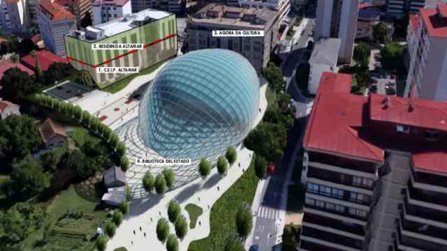 Infografía del proyecto de la nueva Biblioteca del Estado de Vigo.