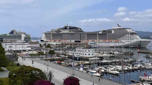 Doble escala de cruceros en Vigo, a 5 de junio de 2024.