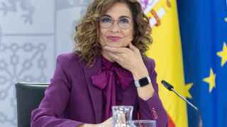 La vicepresidenta del Gobierno, María Jesús Montero, este martes en Moncloa.