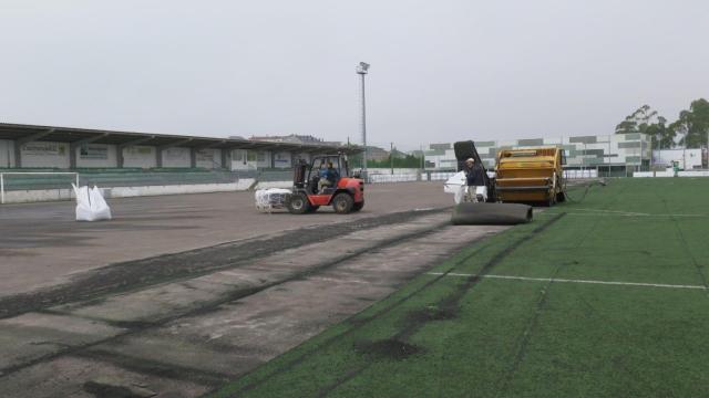 Obras en el campo municipal