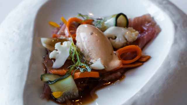 Uno de los platos servidos por Cal Paradís. EE