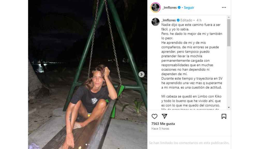 Imagen del IG de 'Laura Matamoros'.