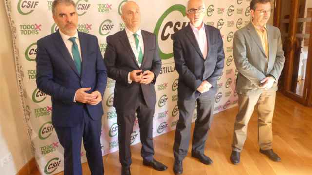Benjamín Castro, Juan Carlos González, Carlos Martínez e Hipólito Riesco en el II Congreso del Sector Autonómico de Administración General del Estado
