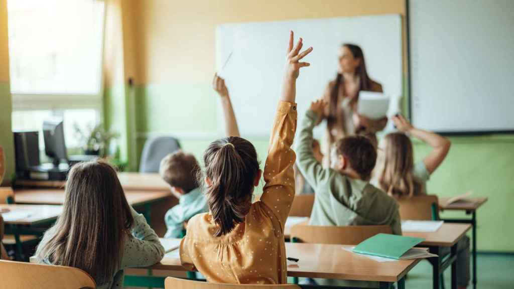 Niños en el aula.