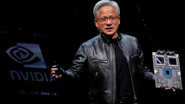 El fundador, presidente y director ejecutivo de Nvidia, Jensen Huang, durante una presentación.