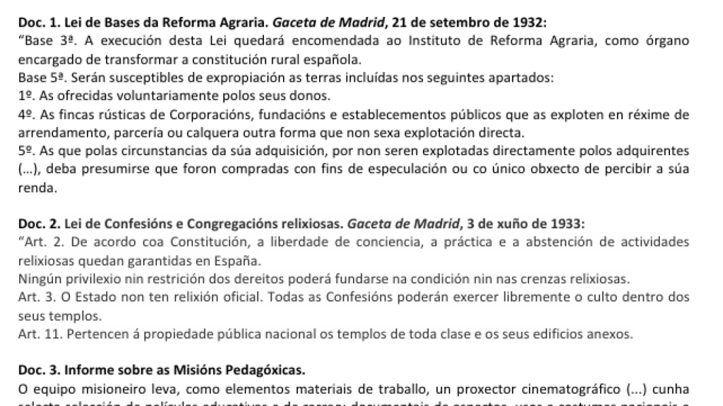 Este es el examen de Historia de España que ha caído en la Selectividad 2024 de Galicia