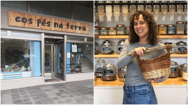 Laura Naveira, actual propietaria de Cos pés na terra