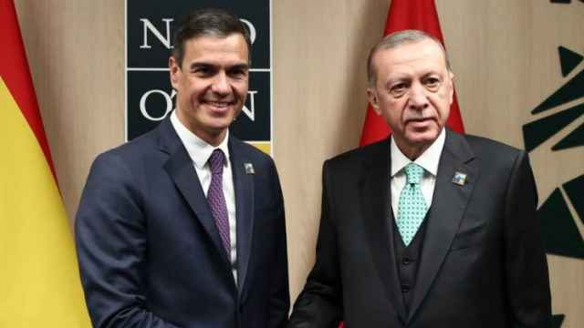 Pedro Sánchez con su homólogo turco Recep Tayyip Erdogan en 2023