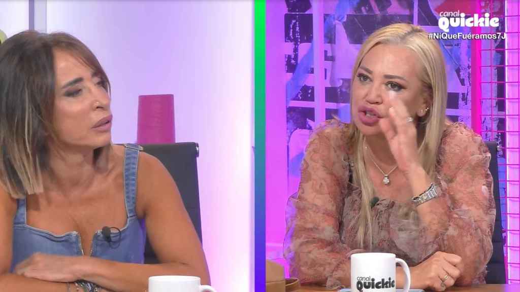 María Patiño y Belén Esteban en 'Ni que fuéramos'.