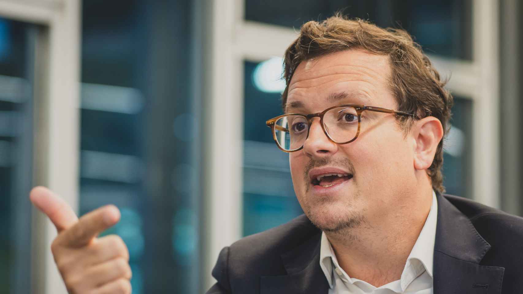 Ludovic Subran, economista jefe de Allianz, durante su entrevista con EL ESPAÑOL.