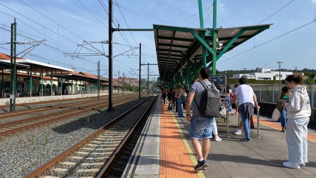 Viajeros afectados por la avería del tren