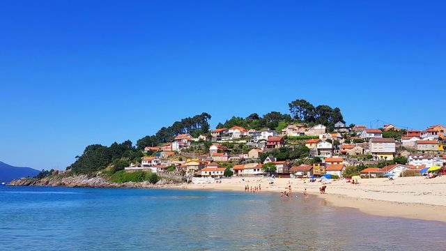 Una zona de playa en la provincia de Pontevedra.