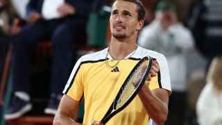 Alexander Zverev, durante un partido en Roland Garros