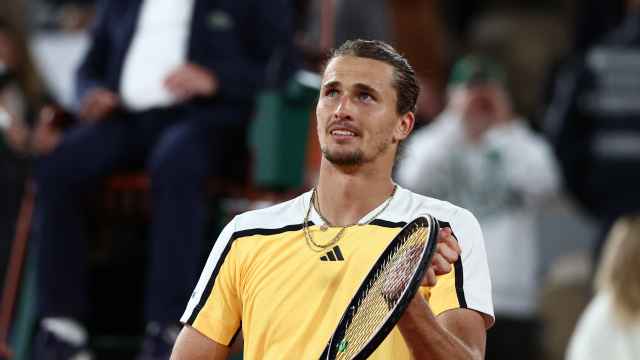 Alexander Zverev, durante un partido en Roland Garros