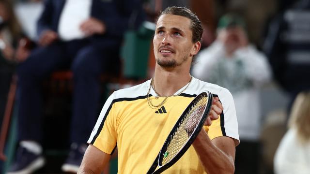 Alexander Zverev, durante un partido en Roland Garros