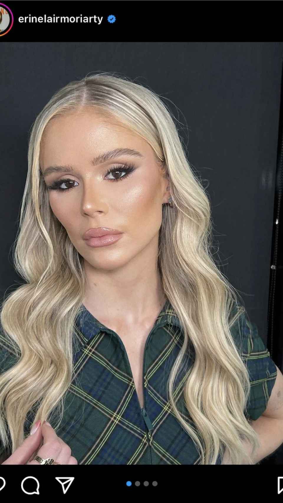 Erin Moriarty en una de sus apariciones recientes en redes sociales.