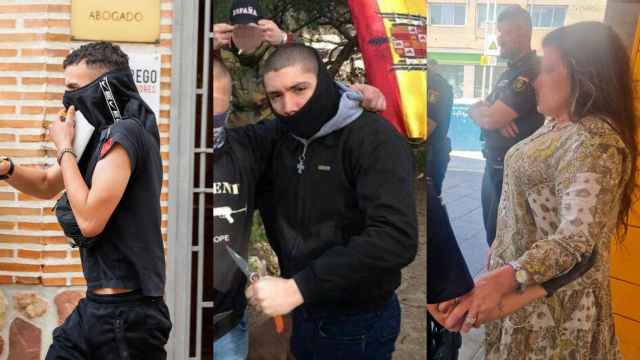 Los tres presuntos autores del asesinato de Borja Villacís.