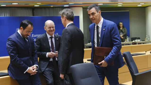 Pedro Sánchez y Olaf Scholz, durante una reunión del Consejo Europeo en Bruselas