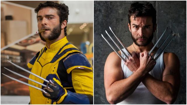 Aarón Losada, caracterizado como Lobezno.