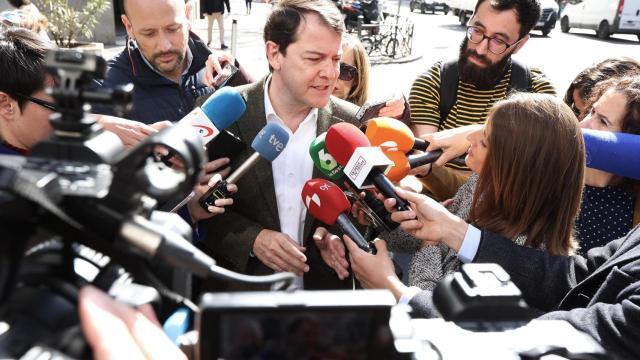 El presidente del PP de Castilla y León, Alfonso Fernández Mañueco, asiste al Comité Ejecutivo Nacional del PP.