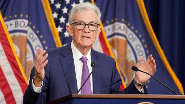 El presidente de la Fed, Jerome Powell, durante una rueda de prensa.