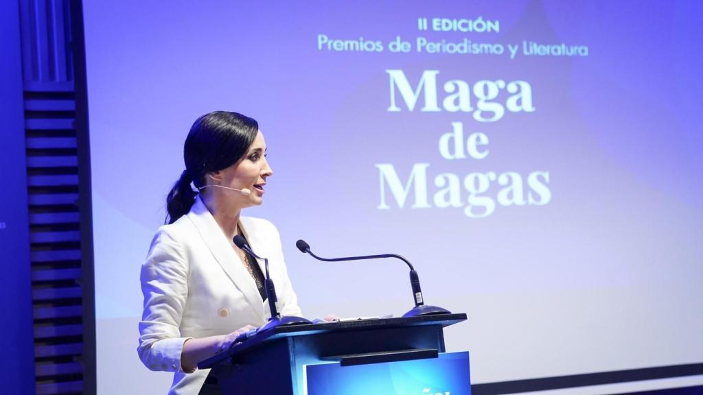 Cruz Sánchez de Lara, durante la entrega de premios en la II Edición de los Maga de Magas, que este año vuelve a celebrarse en el espacio Abante madrileño.